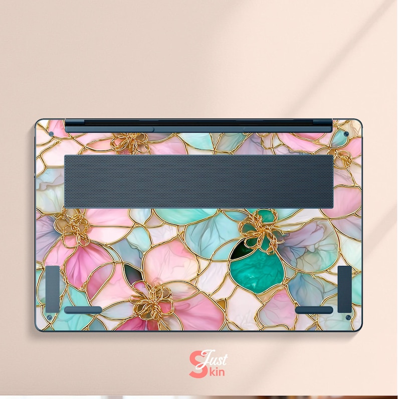 Stickers clavier HP Omnibook X 14 Dell 5550 Skin MacBook Air 15,6 Stickers Lenovo Motif floral abstrait pour Probook Precision Legion Asus image 6