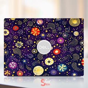 Dell Laptop Skins Laptop Skins Sinnvolle Geschenke für sie Lila Blumen-Muster-Entwurf für Xps Latitude Inspiron Vostro Präzision