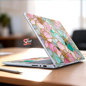 Stickers clavier HP Omnibook X 14 Dell 5550 Skin MacBook Air 15,6 Stickers Lenovo Motif floral abstrait pour Probook Precision Legion Asus image 7