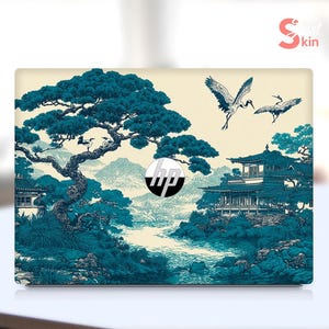 HP EliteBook 840 G6 Envy Laptop Aufkleber The Calm of a Chinese Garden Design Vinyl Aufkleber für Spectre Envy Pavilion Zbook Probook