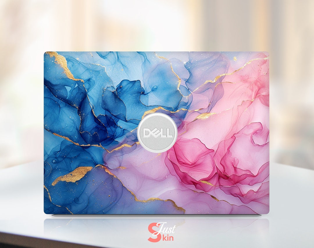 Dell Protective Skin Laptop Sticker Powder Blue Pattern Design Creates ...