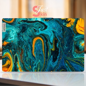 Lenovo Laptop Skin,Lenovo Laptop Back Stickers,Personalized Marble Texture Vinyl Decal for Legion Yoga Thinkpad Thinkbook Ideapad Series