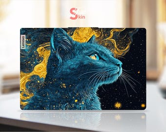Lenovo LOQ 15ARP9 Lenovo Laptop Decal Personalized Gift Cat Design Vinyl Decal for Legion Yoga Thinkpad Thinkbook Ideapad Series