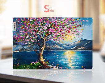 Lenovo Laptop Protective Film Oil Painting Colorful Tree Pattern Customizable Vinyl Decal for Legion Yoga Thinkpad Thinkbook Ideapad Series