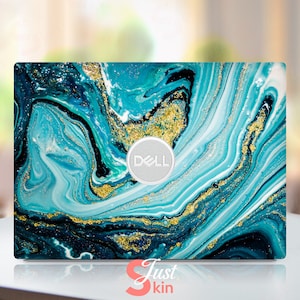 Dell Laptop Skin,Laptop Skins Dell 17 Inch,Customizable Cool Marble Texture Vinyl Decal Fits Dell Xps Latitude Inspiron Vostro Precisio