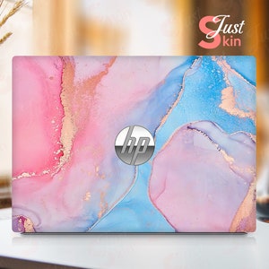 Hp Probook Laptop Skin Pre-Cut Personalized Gift Pink Marble Texture Vinyl Decal for Spectre Envy Pavilion Victus Omen Zbook Elite