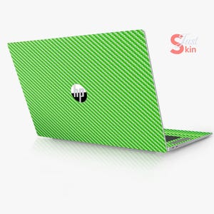 HP Laptop Decal Custom Fiber Green Solid Color Design Vinyl Decal Spectre Envy Pavilion Victus Zbook Elite Probook Series