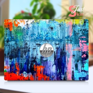 Hp Envy 14 Skin 2-In-1 Laptop, Personalized Blue Oil Painting Vinyl Decal For Spectre Envy Pavilion Victus Omen Zbook Elite Probook