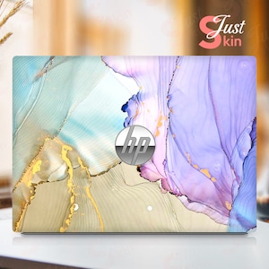 Hp Laptop Skin,Hp Notebook Keyboard Skin,Gift For Girls Marble Texture Vinyl Decal for Spectre Envy Pavilion Victus Omen Zbook Elite Probook