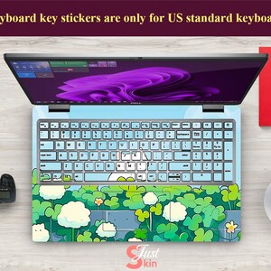 HP Laptop Sticker Custom Cute White Cat Design Vinyl Decal for Spectre ...