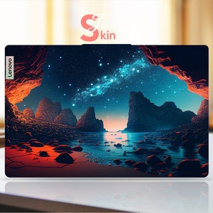 Lenovo Laptops Skin Thinkpad Decal, Pre-Cut Personalized Gift Starry Sky Vinyl Decal For Legion Yoga Thinkpad Thinkbook Ideapad Series