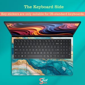 Dell 14 Plus Db14250 Skin Macbook Decal Lenovo Stickers Unique Gift Abstract Marble Design Protective Film for Hp Omnibook Ideapad Thinkbook