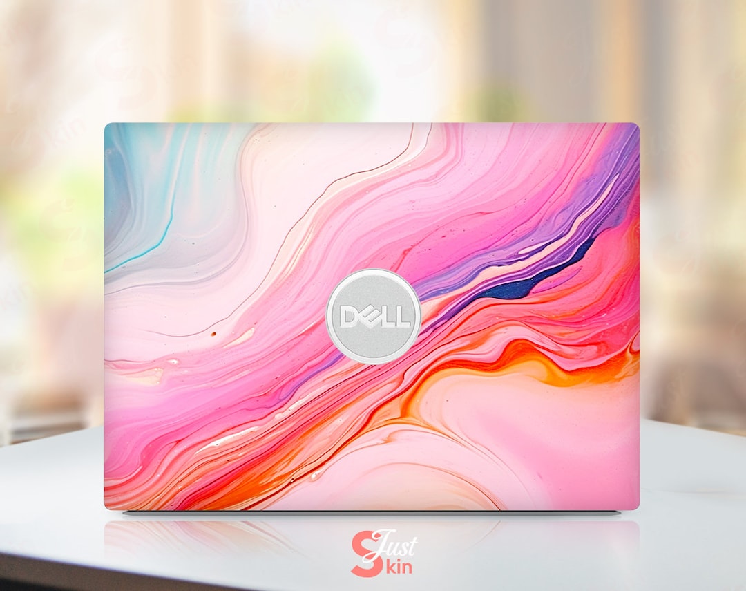 Dell 2in1 Skin Pink Marble Texture Art Gifts Handmade Etsy