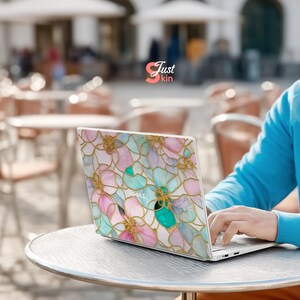 Stickers clavier HP Omnibook X 14 Dell 5550 Skin MacBook Air 15,6 Stickers Lenovo Motif floral abstrait pour Probook Precision Legion Asus image 11