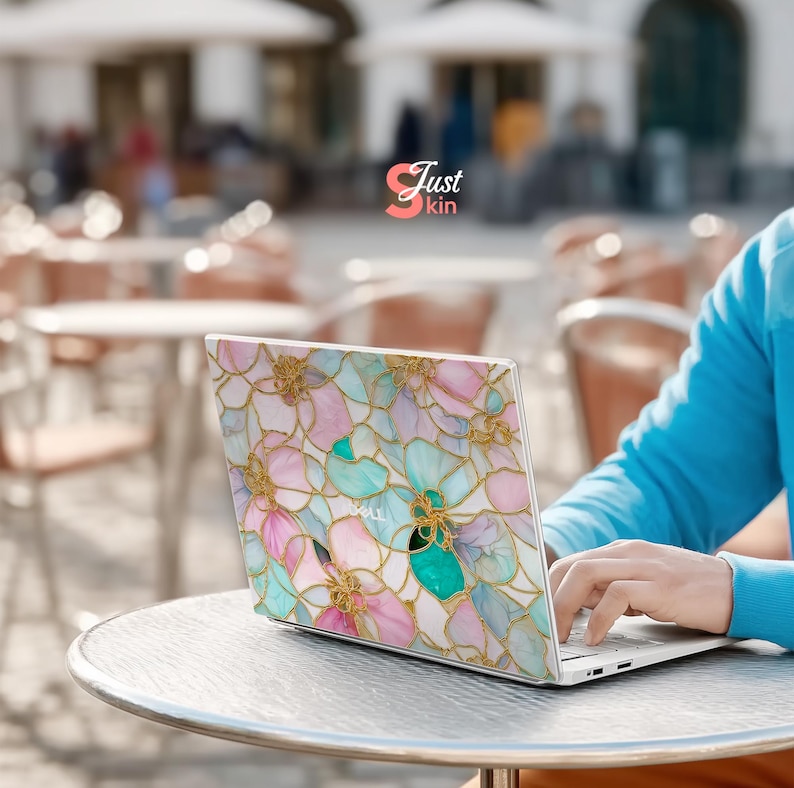 Stickers clavier HP Omnibook X 14 Dell 5550 Skin MacBook Air 15,6 Stickers Lenovo Motif floral abstrait pour Probook Precision Legion Asus image 11