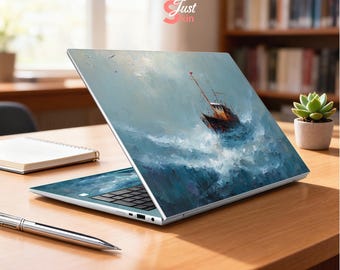Laptop Decal Wave Lenovo Skin Yoga Dell Keyboard Cover Boat Oil Painting for Macbook Ideapad Precision Hp Spectre Asus Acer