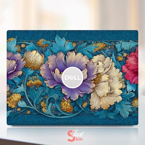 Dell Latitude 5580 Skin Anpassbare Vorgeschnittene Vollabdeckung Blumen-Design-Vinyl-Aufkleber, passend für Dell Xps Inspiron Vostro Precisio