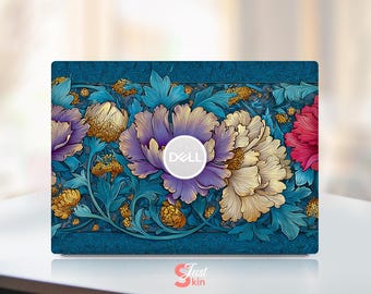 Naklejka winylowa z motywem kwiatowym, personalizowana, wycinana na całej powierzchni do laptopa Dell Latitude 5580, pasuje do modeli Dell XPS Latitude Inspiron Vostro Precisio