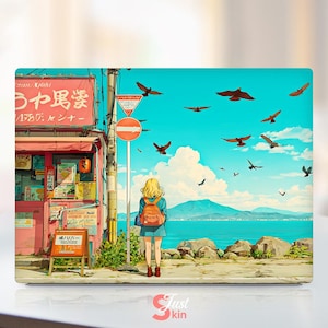 Dell Latitude 3490 Laptop Hülle Anpassbar Einzigartiges Geschenk Personalisierte Blue Seaside Design Vinyl Aufkleber Passend für Dell Xps Inspiron Vostro Precisio