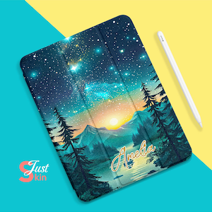 Ipad Air 4 Case Ipad Accessories Unique Gift For Boyfriend Green Starry Sky Design For 2022 Ipad Ipad Pro 11 Ipad Pro Ipad Mini 6 Ipad Air 5