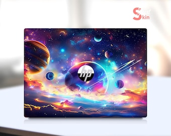 HP Laptop Decal Custom Personalized Planet Design Vinyl Decal for Spectre Envy Pavilion Victus Omen Zbook Elite Probook Series