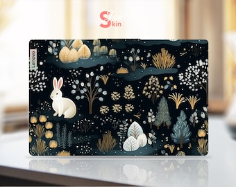 Funda personalizada para portátil, accesorios Lenovo, regalo único, vinilo con diseño de conejo para Legion Yoga Thinkpad Thinkbook Ideapad Series
