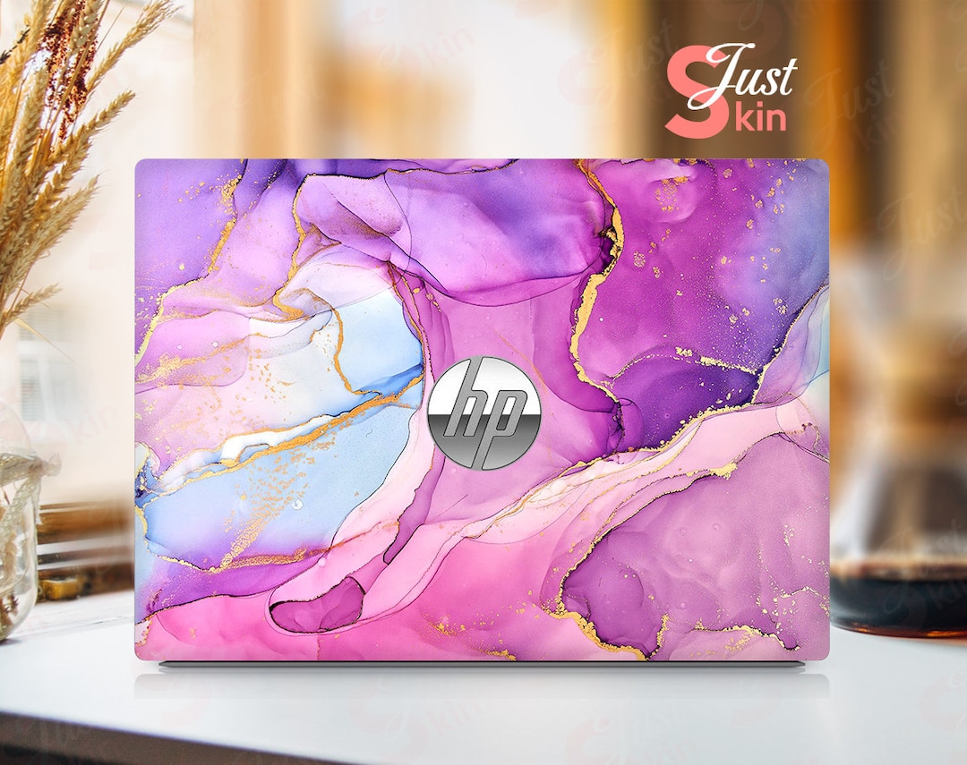 Hp Laptop Skin,hp Pavilion Skin,personalized Purple Marble Texture