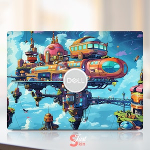 Dell Laptop Skin Mother&#39;s Day Unique Gift Sky Ship Design Cool Vinyl Decal Fits XPs Latitude Inspiron Vostro Precisio