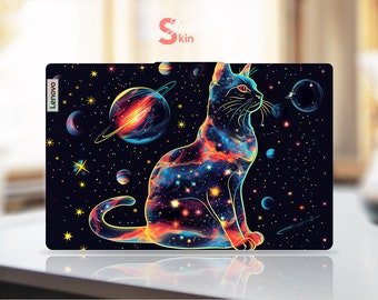 Lenovo customizable computer skin stickers personalized gift sci-fi cat design vinyl decal for Legion Yoga Thinkpad Thinkbook Ideapad series
