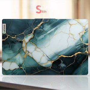 Lenovo Computer Skins,Custom Gift For Boyfriend,Personalization Marble Texture Vinyl Decal for Legion Yoga Thinkpad Thinkbook Ideapad Series