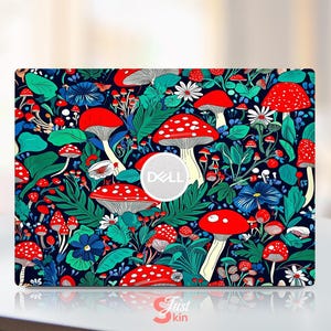 Dell Latitude Skin Protection Decal Aesthetic Gift for Her Mushroom Design in the Jungle For Dell Xps Latitude Inspiron Vostro Precision