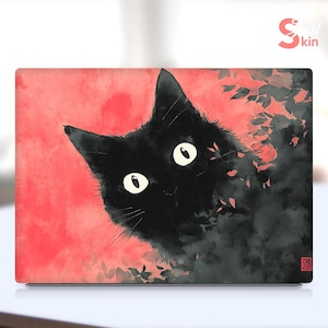 Hp Spectre 14-Eu Laptop Generic Skin, Personalized Cat Design, Cool Vinyl Decal for Spectre Envy Pavilion Victus Omen Zbook Elite Probook