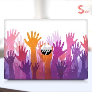 HP Elitebook 840 14 inch G1 Skin Sticker, Multicolor Hand Graphic Custom Vinyl Decal for Spectre Envy Pavilion Victus Omen Zbook Probook