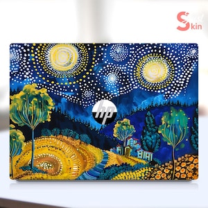 HP Laptop Protective Custom Unique Oil Painting Style Design Vinyl Decal For Spectre Envy Pavilion Victus Omen Zbook Elite Probook