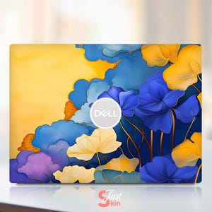 Dell Laptop Hüllen, ästhetisches Design, Geschenk, vorgeschnittene Full Cover Vinyl Aufkleber, lila Lavendel