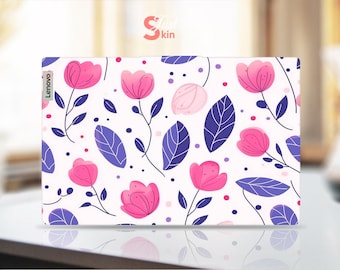 Adesivos para Notebook Lenovo: Decorações Exclusivas com Design de Pétalas Rosa Delicadas em Vinil para as Séries Legion Yoga, Thinkpad, Thinkbook e Ideapad.