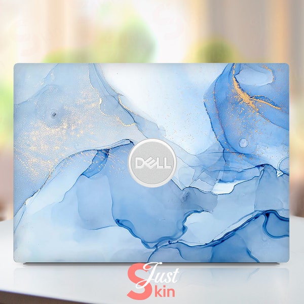 Dell Laptop Skin,Laptop Cover Dell,Customizable Blue Marble Texture Vinyl Decal Fits Dell Xps Latitude Inspiron Vostro Precisio