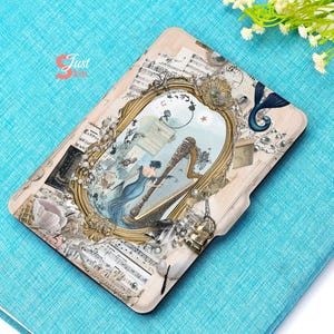Vintage Kobo Libra Color Case with Magic Mirror Design Compatible with Kobo Clara Color,kindle 558,Kindle Paperwhite6,Kobo Libra Color