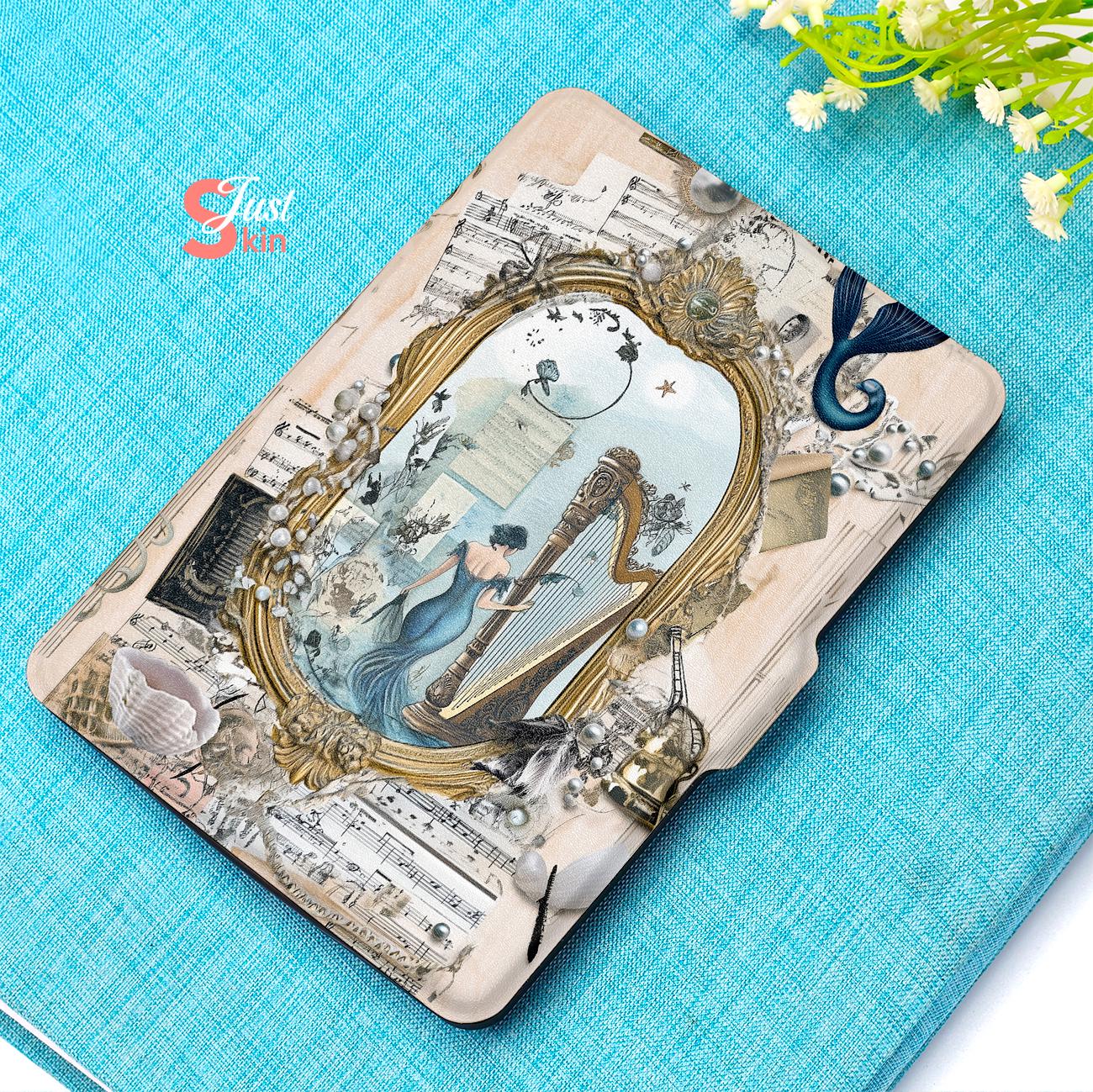 Vintage Kobo Libra Color Case with Magic Mirror Design Compatible with Kobo Clara Color,kindle 558,Kindle Paperwhite6,Kobo Libra Color