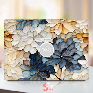Dell Laptop Aufkleber, ästhetisches Flowerse Design, anpassbares Geschenk, unverwechselbarer Vinylaufkleber für Dell Xps Latitude Inspiron Vostro Precisio