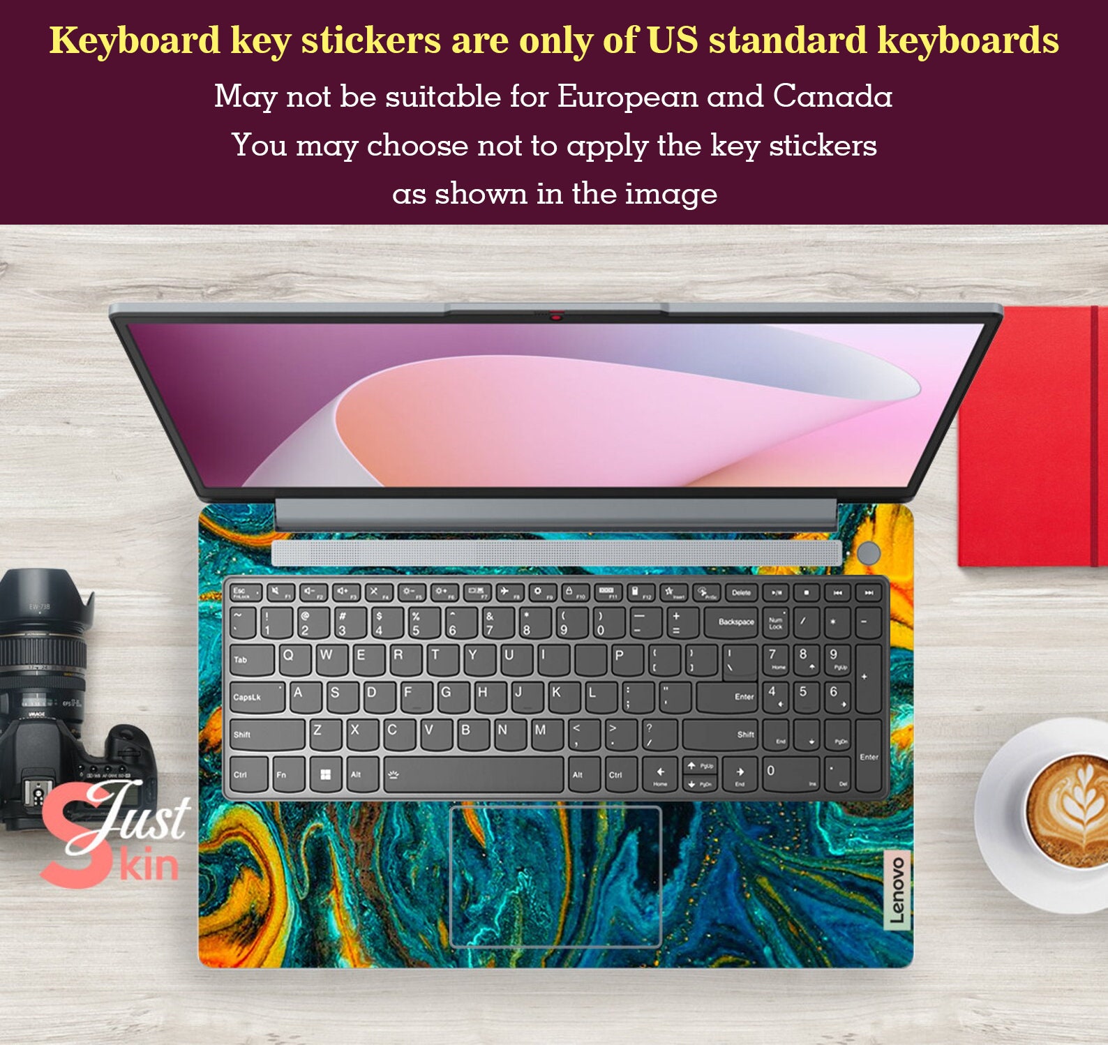 Lenovo ノートパソコンスキンシール、Lenovo ノートパソコン背面