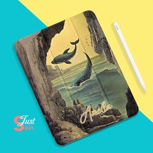 Ipad Pro 11 with Pencil Whale Leap Wonder Design for Ipad 7/8/9-10.2&quot; Ipad Air-11&quot;Ipad Mini 7-8.3&quot; Series Suitable for Gifts for Friends