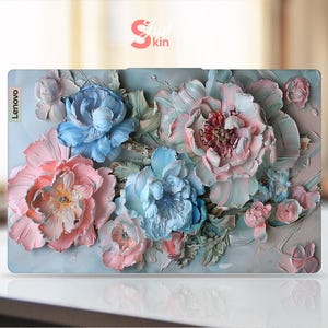 Lenovo Laptop Skin Beautiful Oil Painting Flowers Personalized Gift  Vinyl Decal for Legion Yoga Thinkpad Thinkbook Ideapad Series