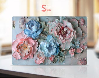 Lenovo Laptop Skin Beautiful Oil Painting Flowers Personalized Gift  Vinyl Decal for Legion Yoga Thinkpad Thinkbook Ideapad Series
