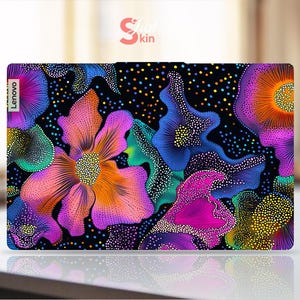 Lenovo Legion Skin Laptop Protective Film Unique Gift Abstract Fantasy Purple Flower Design for Legion Thinkpad Thinkbook Ideapad Series