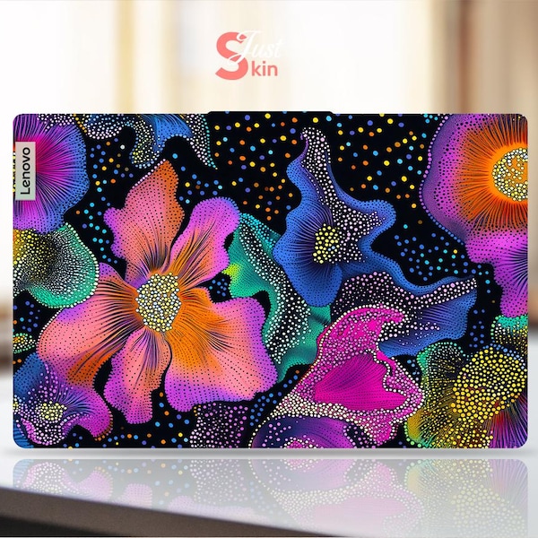 Lenovo Legion Skin Laptop Protective Film Unique Gift Abstract Fantasy Purple Flower Design for Legion Thinkpad Thinkbook Ideapad Series