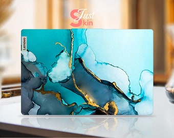 Lenovo Laptop Skin,Lenovo Yoga Skin,Personalized Blue Marble Texture Vinyl Decal for Legion Yoga Thinkpad Thinkbook Ideapad Series