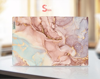 Lenovo Skin, Gaming Laptop Decal, Personalization Gift, Pink Marble Design Vinyl Decal for Legion Yoga Thinkpad Thinkbook Ideapad Series