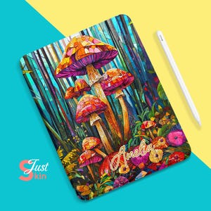 Etui na iPada Mini Book Vibrant Mushroom Grove do iPada Pro 2024-13&quot; iPada Pro 2024-11&quot; iPada Air 6-13&quot; iPada Air-11&quot; Pro2022-12. 9&quot;