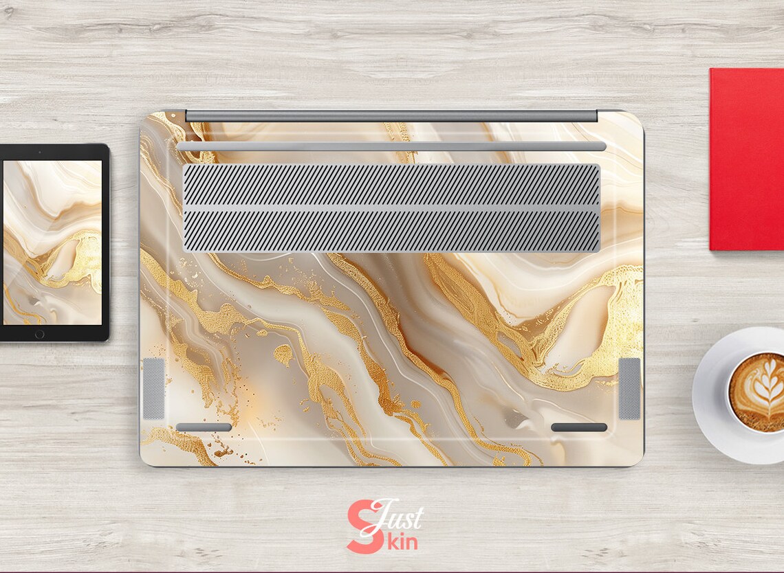 Lenovo Laptop Accessories Mother's Day Gift Customized Yellow Marble ...